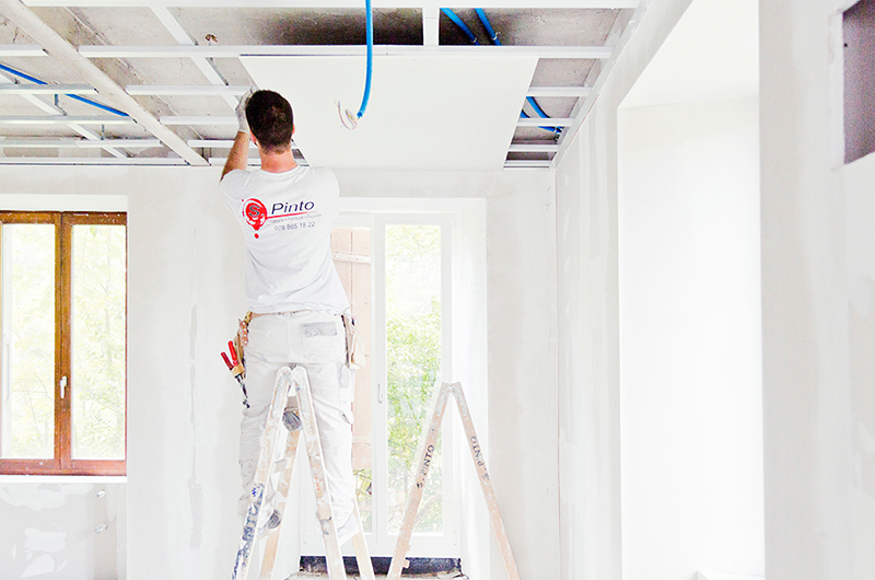 L'équipe de la plâtrerie